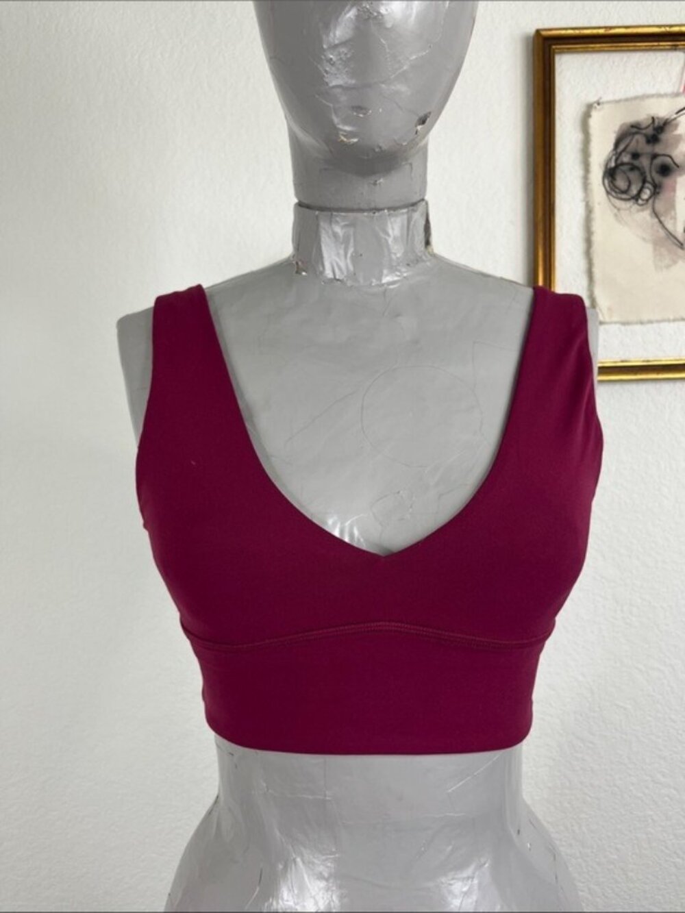 Lululemon Align V-Neck Bra *Light Support, A/B Cup Deep Luxe
